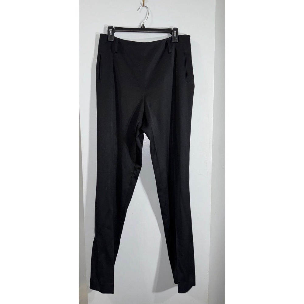 Cassin New York‎ virgin wool black dress pants size 10 tall women's 34" inseam